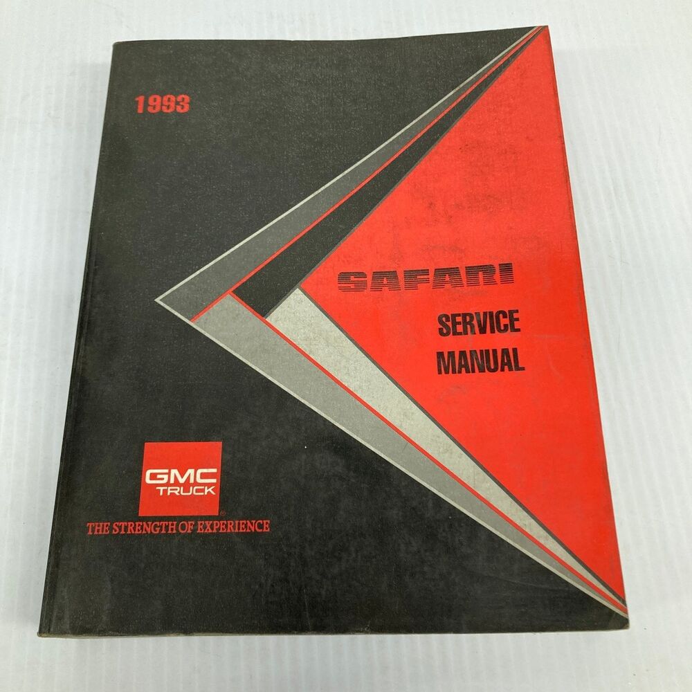 GMC Safari Service Manual 1993
